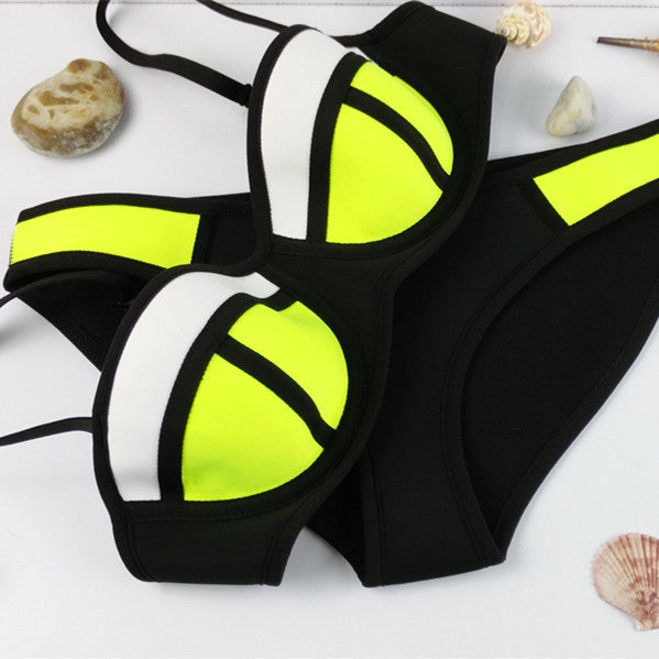 Swimwear Woman Neoprene Material Bikini New Summer Sexy Swimsuit Bath Suit set TA002 Cikini - CelebritystyleFashion.com.au online clothing shop australia