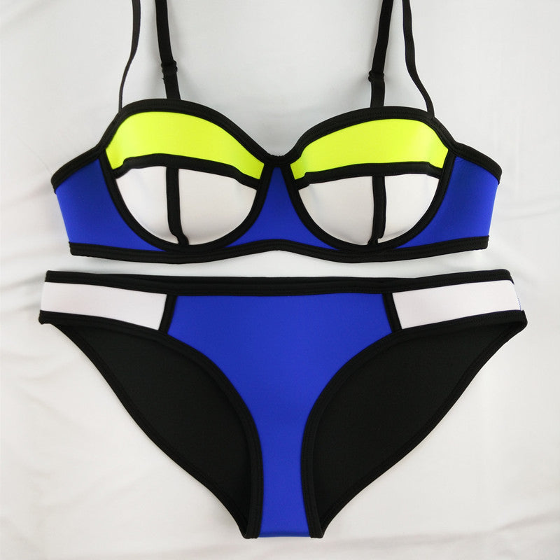 Swimwear Woman Neoprene Material Bikini New Summer Sexy Swimsuit Bath Suit set TA002 Cikini - CelebritystyleFashion.com.au online clothing shop australia