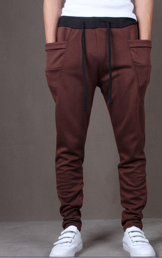 Fashion Brand Sweatpants Trousers Men Harem Pants Pants, Men'S Big Pocket Design Man Cargo Joggers M ~ XX - CelebritystyleFashion.com.au online clothing shop australia