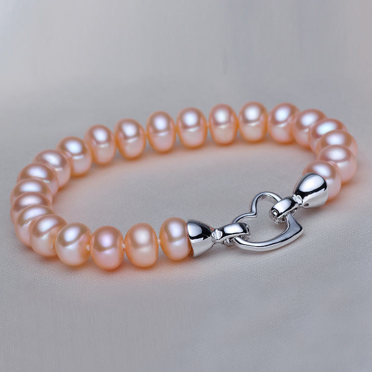 Pearl Jewelry Real Natural Freshwater Pearl Bracelet For Women White Purple Pink Pearls - CelebritystyleFashion.com.au online clothing shop australia