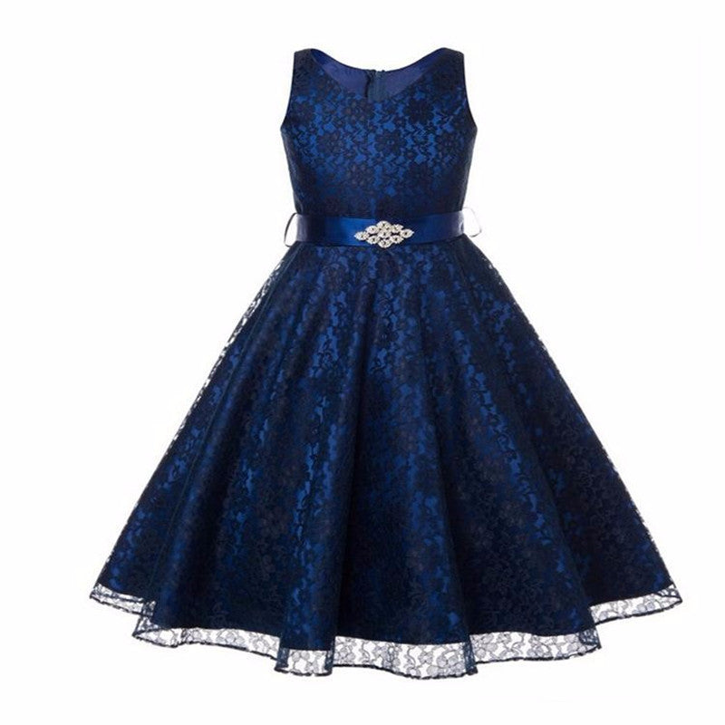 High Quality girl dress New Year Party Dress Christmas Dress for Girl Sleeveless Lace Princess 3-14Yrs Girls clothes - CelebritystyleFashion.com.au online clothing shop australia
