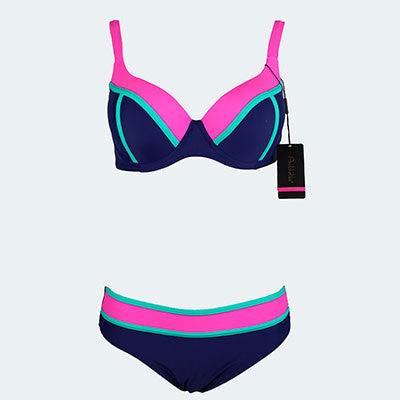 New Swimsuit Bikini Sexy Polka Dot Large Cup Bar small Bottom Bathing Suit Push Up Swimwear LD516 - CelebritystyleFashion.com.au online clothing shop australia