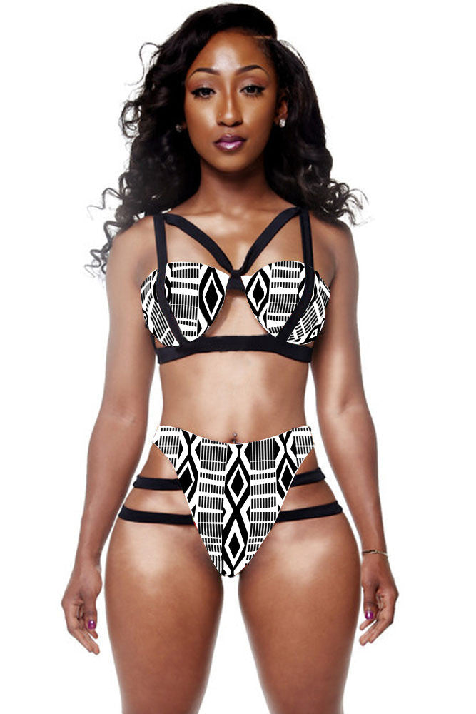 African Print Swimsuits Women African Print Inspired Two Piece Bathing Suit Women Bikinis Sets African Swimwear LC41665 - CelebritystyleFashion.com.au online clothing shop australia