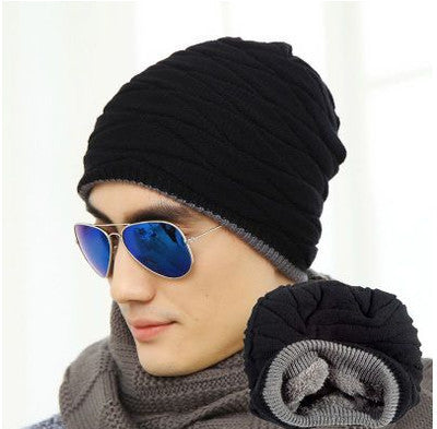 Unisex Spring Fashion Beanies Knit Beani Hat Winter Hat For Man And Women Solid Color Elastic Hip-Hop Cap Gorro Two Styles - CelebritystyleFashion.com.au online clothing shop australia