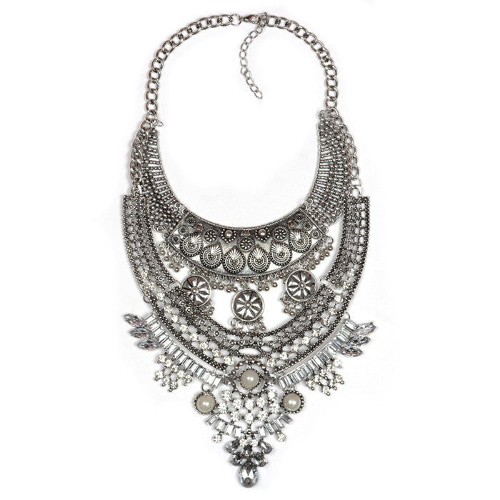 New Women Crystal Collier Femme Vintage Necklaces Pendants Collar Statement Bijoux Fashion Choker Maxi Boho Accessories - CelebritystyleFashion.com.au online clothing shop australia