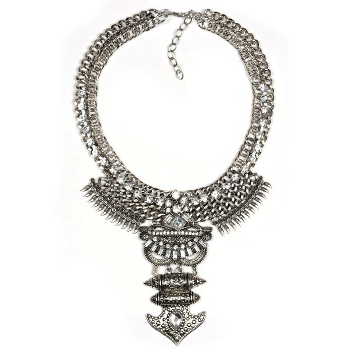 New Women Crystal Collier Femme Vintage Necklaces Pendants Collar Statement Bijoux Fashion Choker Maxi Boho Accessories - CelebritystyleFashion.com.au online clothing shop australia