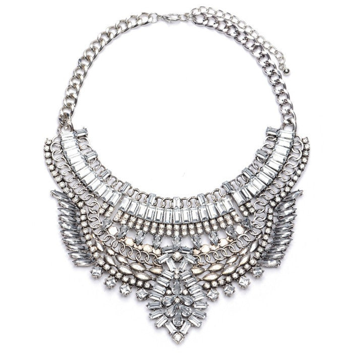 New Women Crystal Collier Femme Vintage Necklaces Pendants Collar Statement Bijoux Fashion Choker Maxi Boho Accessories - CelebritystyleFashion.com.au online clothing shop australia