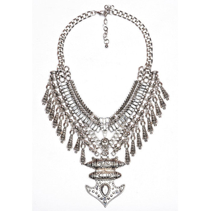 New Women Crystal Collier Femme Vintage Necklaces Pendants Collar Statement Bijoux Fashion Choker Maxi Boho Accessories - CelebritystyleFashion.com.au online clothing shop australia