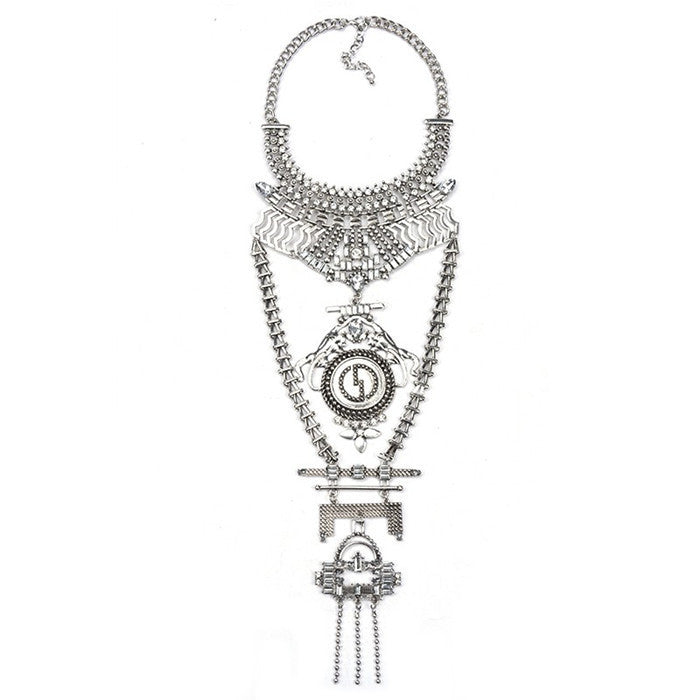 New Women Crystal Collier Femme Vintage Necklaces Pendants Collar Statement Bijoux Fashion Choker Maxi Boho Accessories - CelebritystyleFashion.com.au online clothing shop australia