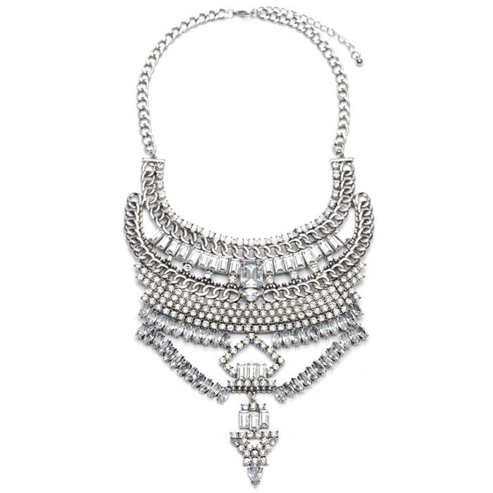 New Women Crystal Collier Femme Vintage Necklaces Pendants Collar Statement Bijoux Fashion Choker Maxi Boho Accessories - CelebritystyleFashion.com.au online clothing shop australia