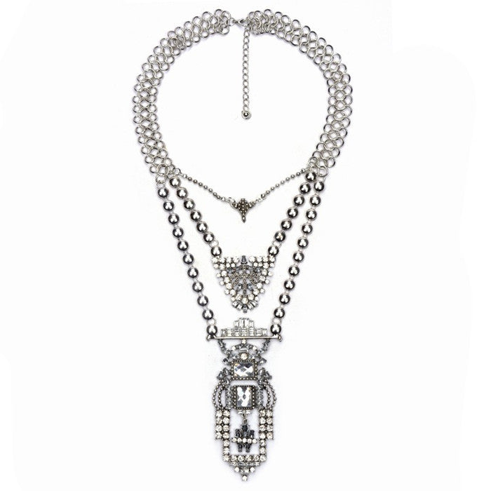 New Women Crystal Collier Femme Vintage Necklaces Pendants Collar Statement Bijoux Fashion Choker Maxi Boho Accessories - CelebritystyleFashion.com.au online clothing shop australia