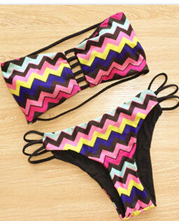 2016 Women's Swimsuit Swimwear Lady Sexy Padded Bra Beachwear Bandage Push-up Bikini Set Brazilian Biquinis Maillot De Bain - CelebritystyleFashion.com.au online clothing shop australia