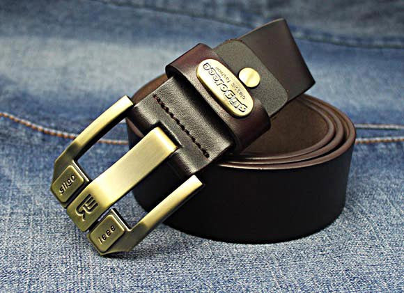 Designer Brand Belt for Men High Quality Genuine Leather Gold Pin Buckle Belt Men Vintage Casual Women Jeans Belt - CelebritystyleFashion.com.au online clothing shop australia