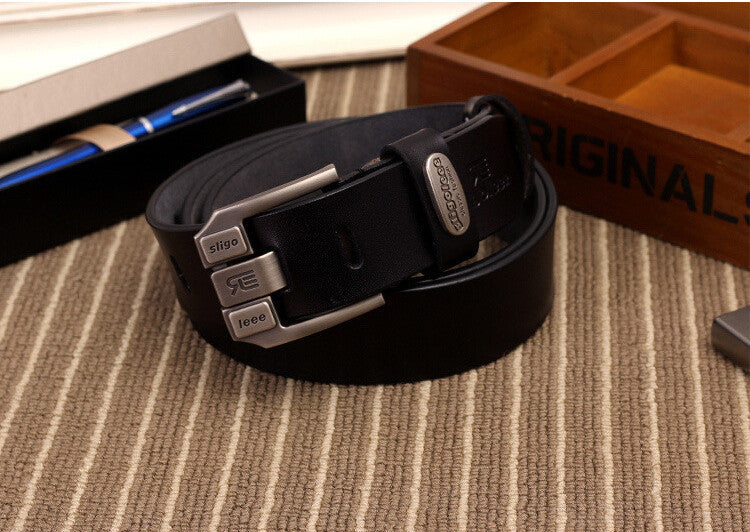 Designer Brand Belt for Men High Quality Genuine Leather Gold Pin Buckle Belt Men Vintage Casual Women Jeans Belt - CelebritystyleFashion.com.au online clothing shop australia