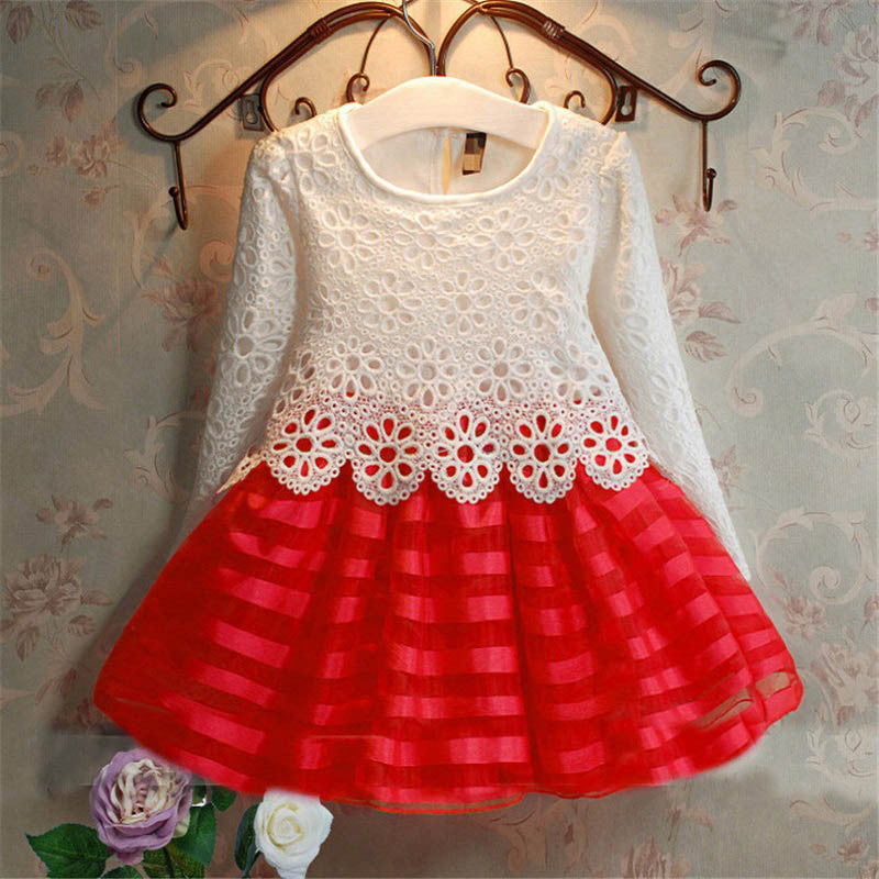 New Girls Dresses Fashion Casual Summer Lace crochet Tutu Dress Kids Girl Party Clothes for 2-6Y Children Vetement Fille - CelebritystyleFashion.com.au online clothing shop australia