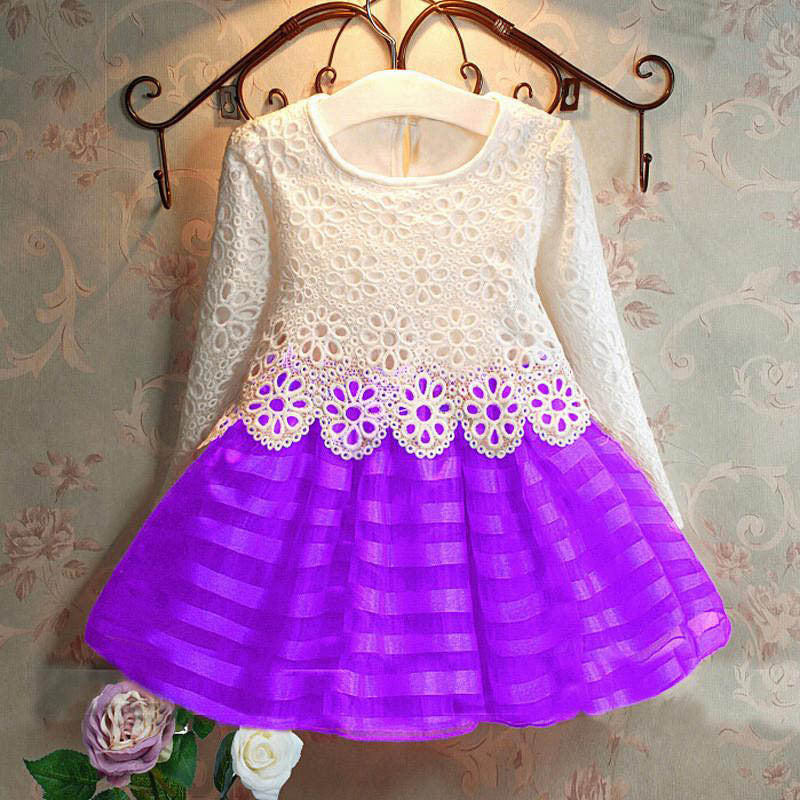 New Girls Dresses Fashion Casual Summer Lace crochet Tutu Dress Kids Girl Party Clothes for 2-6Y Children Vetement Fille - CelebritystyleFashion.com.au online clothing shop australia