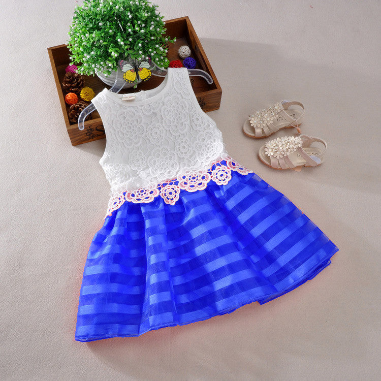 New Girls Dresses Fashion Casual Summer Lace crochet Tutu Dress Kids Girl Party Clothes for 2-6Y Children Vetement Fille - CelebritystyleFashion.com.au online clothing shop australia