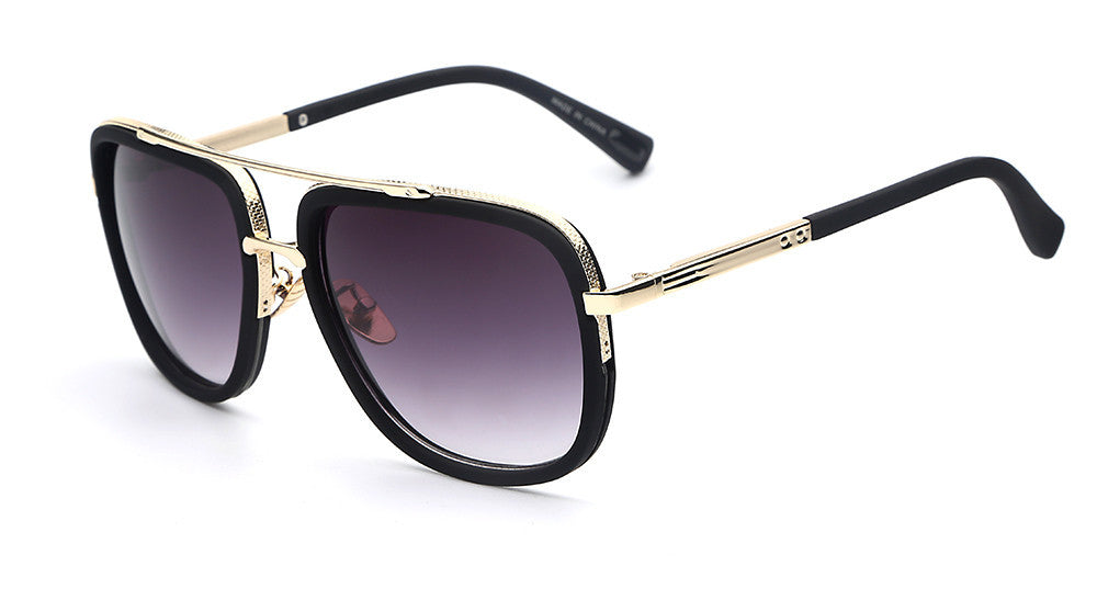 Fashion Sunglasses Men Designer Gold Frame Sunglasses Men Square Shape
