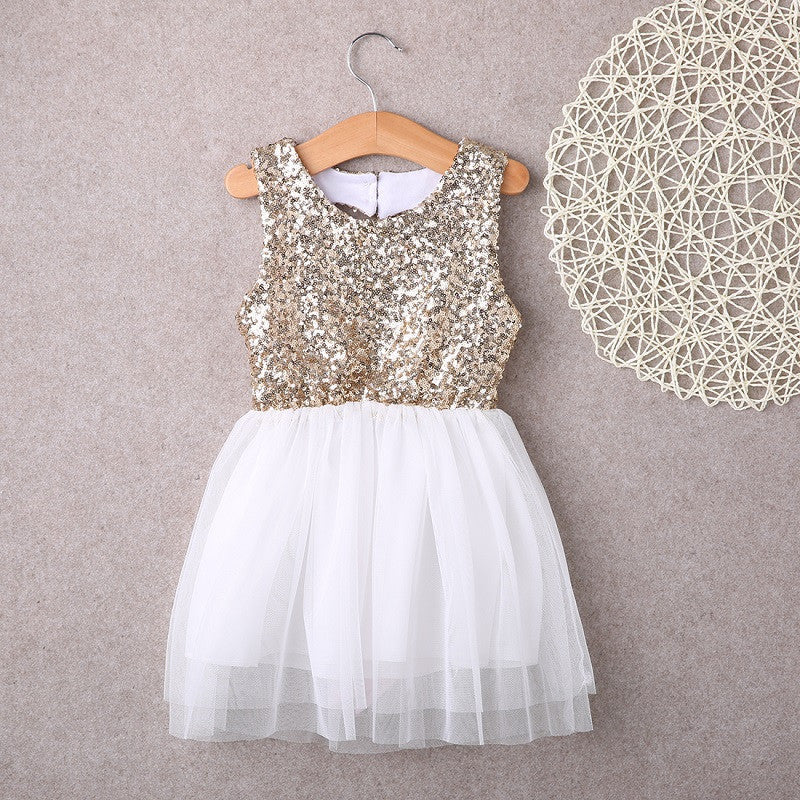 New Summer Girls Dress Princess Kids Wedding Dresses Sequins Girls Clothes Kids Clothing Christmas Children Party Costume - CelebritystyleFashion.com.au online clothing shop australia