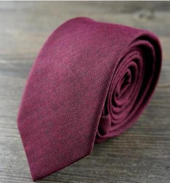 5 Colors Luxury Wool Ties for Men 6cm Wide New Fashion Slim Necktie Plaid Wedding Solid Red Black Grey Cotton Designer Tie - CelebritystyleFashion.com.au online clothing shop australia