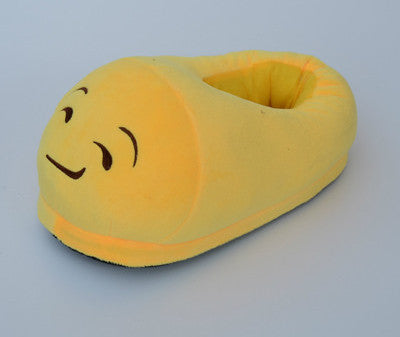 DreamShining Emoji Slippers Cartoon Plush Slipper Home With The Full Expression Women/ Men Slippers Winter House Shoes One Pair - CelebritystyleFashion.com.au online clothing shop australia