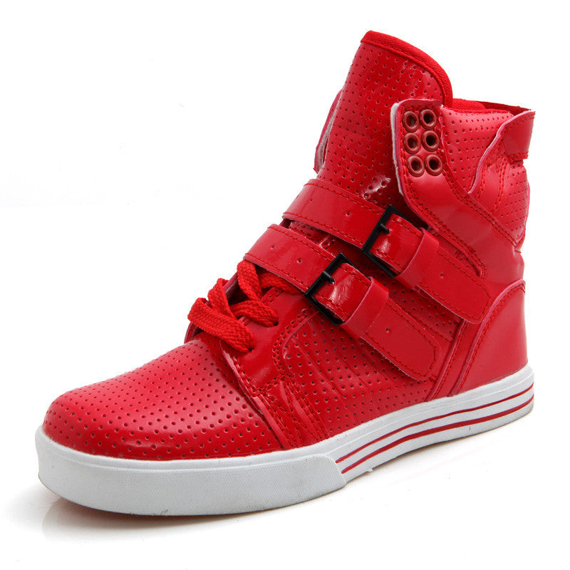 Patent PU Leather Men Fashion Shoes Spring Autumn Summer Ankle Boots Shoes Men High Top Men Boots Flats Shoes - CelebritystyleFashion.com.au online clothing shop australia