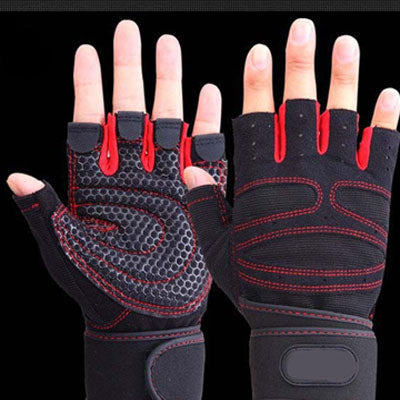 Sports Gym Gloves Half Finger Breathable Weightlifting Fitness Gloves Dumbbell Men Women Weight lifting Gym Gloves Size M/L/XL - CelebritystyleFashion.com.au online clothing shop australia