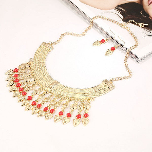 New Fashion Bohemian Tassel Power Necklace Long Colar Choker Necklace Vintage Gypsy Ethnic Maxi Women necklace Fine Jewelry - CelebritystyleFashion.com.au online clothing shop australia