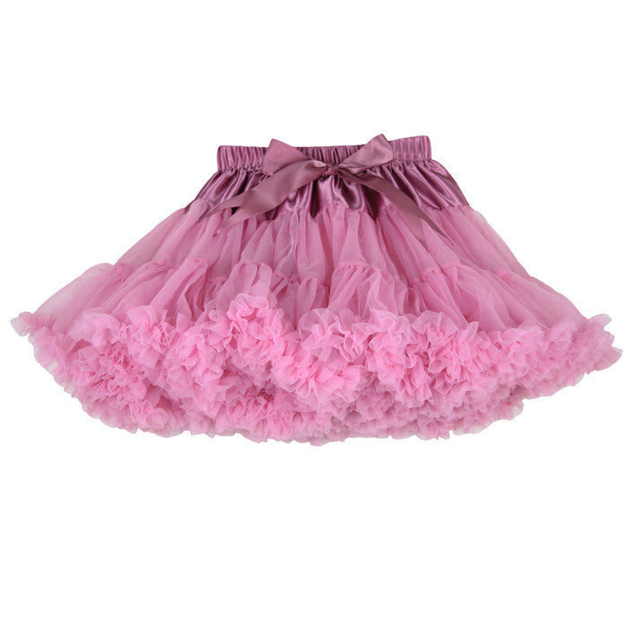 Girls Fluffy 2-18 Years Chiffon Pettiskirt Solid Colors tutu skirts girl Dance Skirt Christmas Tulle Petticoat - CelebritystyleFashion.com.au online clothing shop australia