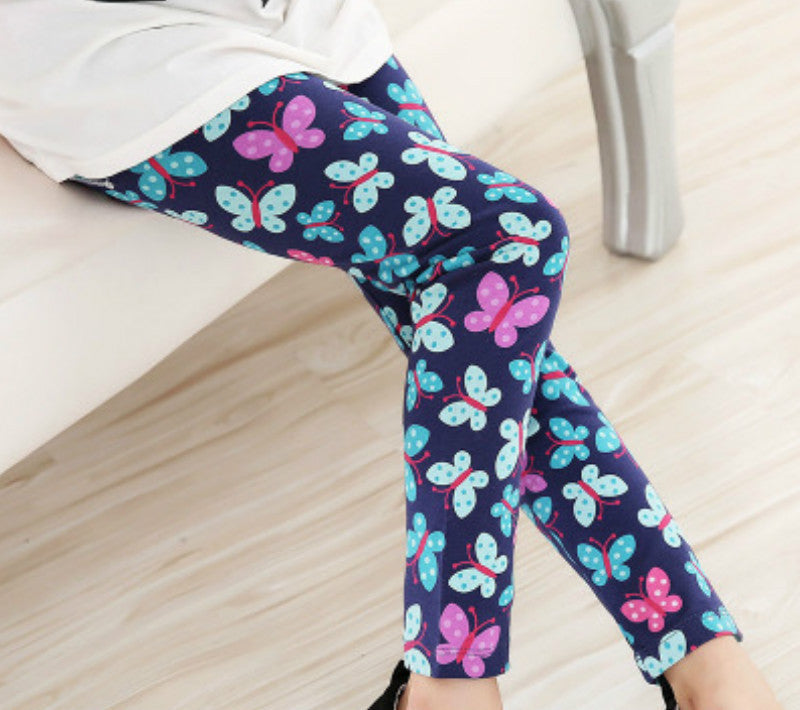 Girls Leggings Brand Children Leggings Spring Summer Print Color Skinny Kids Leggings for Girls Pants 18Colors - CelebritystyleFashion.com.au online clothing shop australia