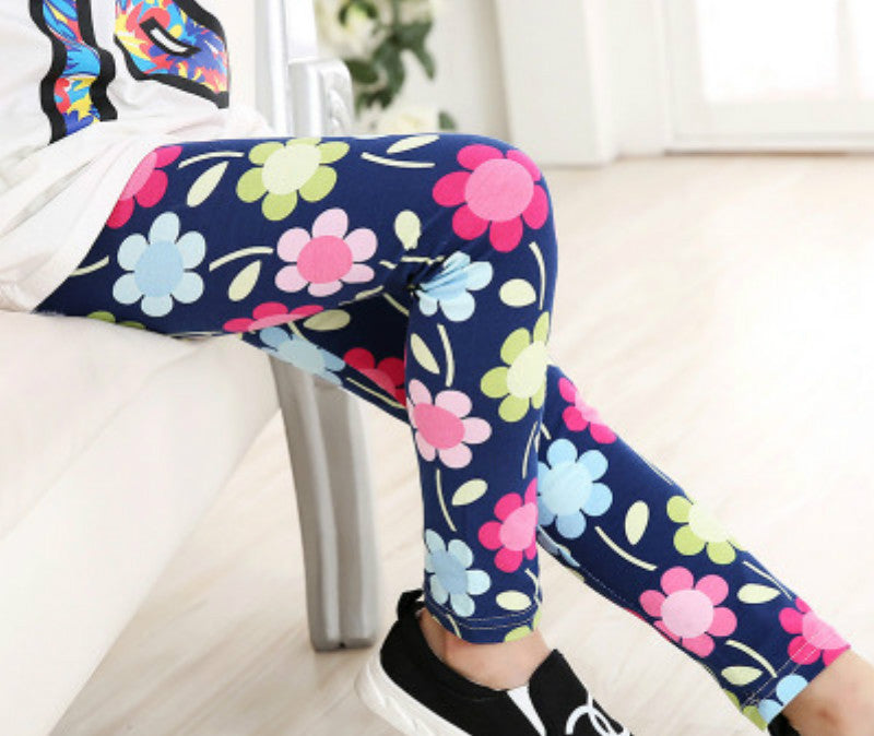 Girls Leggings Brand Children Leggings Spring Summer Print Color Skinny Kids Leggings for Girls Pants 18Colors - CelebritystyleFashion.com.au online clothing shop australia