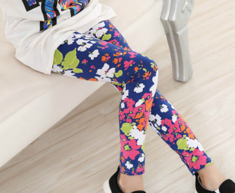 Girls Leggings Brand Children Leggings Spring Summer Print Color Skinny Kids Leggings for Girls Pants 18Colors - CelebritystyleFashion.com.au online clothing shop australia