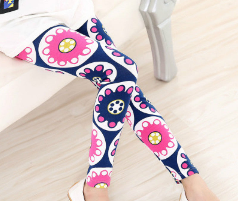 Girls Leggings Brand Children Leggings Spring Summer Print Color Skinny Kids Leggings for Girls Pants 18Colors - CelebritystyleFashion.com.au online clothing shop australia