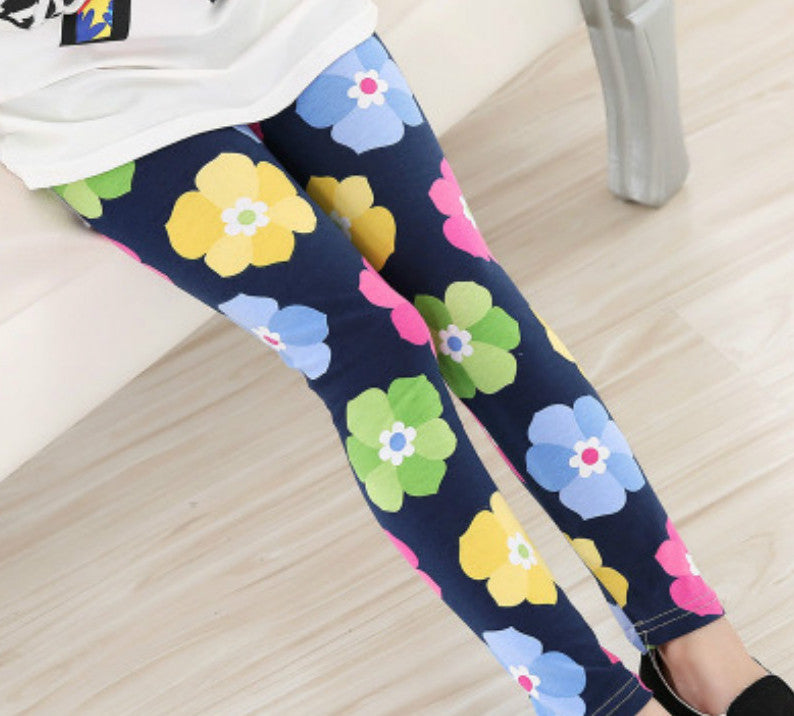 Girls Leggings Brand Children Leggings Spring Summer Print Color Skinny Kids Leggings for Girls Pants 18Colors - CelebritystyleFashion.com.au online clothing shop australia