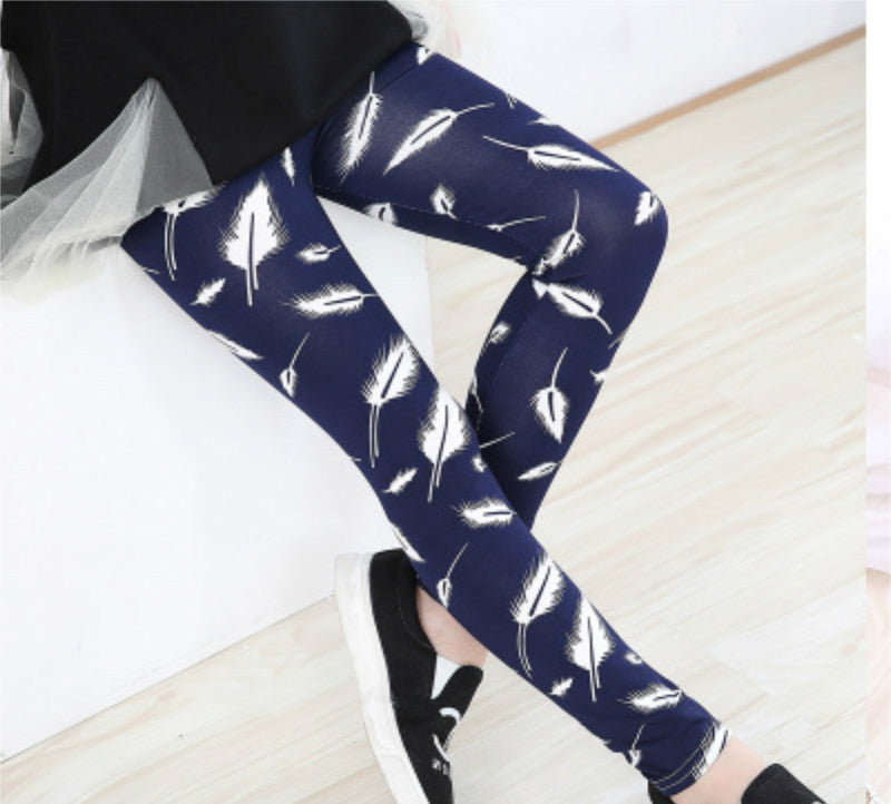 Girls Leggings Brand Children Leggings Spring Summer Print Color Skinny Kids Leggings for Girls Pants 18Colors - CelebritystyleFashion.com.au online clothing shop australia