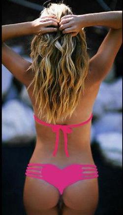 Bikini bottom thong sexy string swimwear bikini swim bottom for women Heart T-Back Beachwear Bikini Bottom Swimwear biquini - CelebritystyleFashion.com.au online clothing shop australia