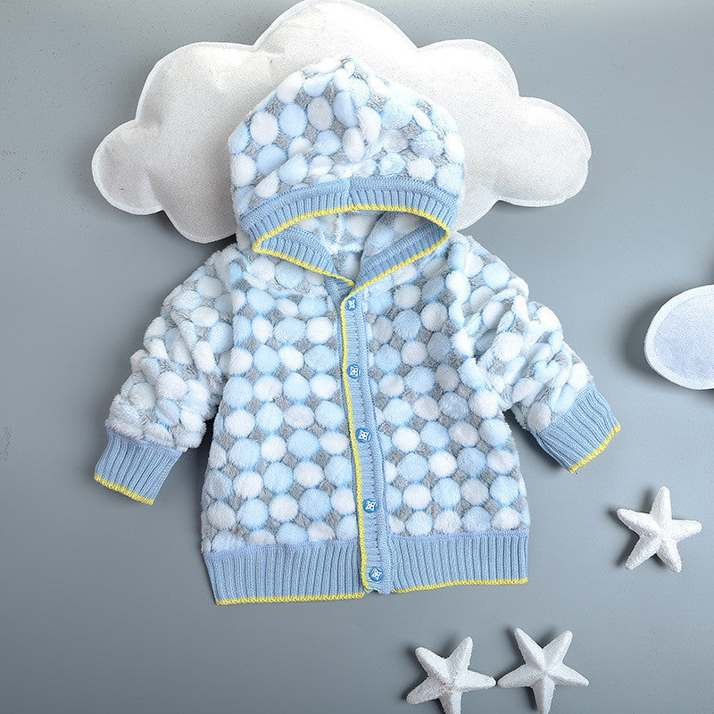 1 -3T Toddler Clothes Casual Warm Baby Cardigan for Boy Girl Autumn Winter Hooded Jacket Kids Outerwear Coat Children Clothing - CelebritystyleFashion.com.au online clothing shop australia