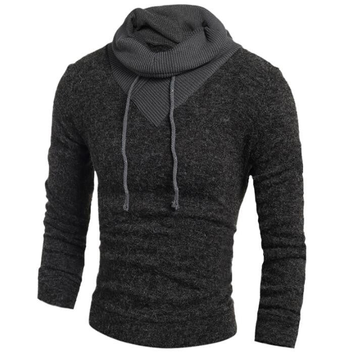 Turtleneck Sweater Stylish Knitted Long Sleeve High-Neck pullover Sweaters Men Sweater Male Sweaters Pullover-Size XXL - CelebritystyleFashion.com.au online clothing shop australia