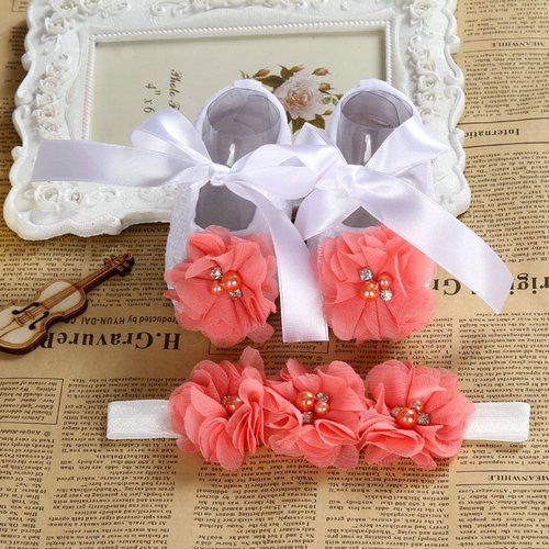 Ivory newborn Booties christening shoes for baby girl infant rhinestones first walker baby shoes ballerina; girls baptism set - CelebritystyleFashion.com.au online clothing shop australia