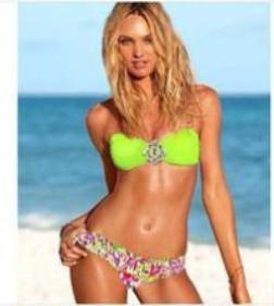 Women Printing Bikini Set Swimwear Push Up Crystal Diamond Bikinis Monokini Swimsuit - CelebritystyleFashion.com.au online clothing shop australia