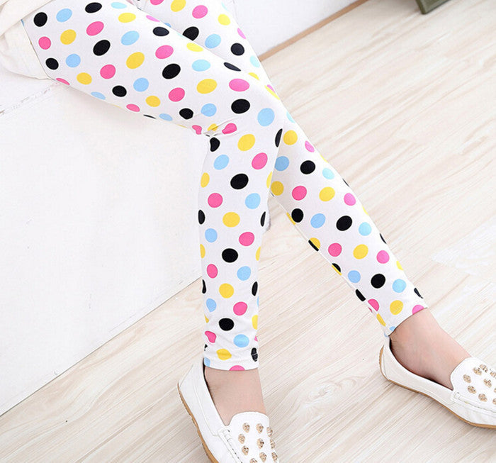 New Spring Summer Girls Leggings Casual Fashion Vintage Flower Kids Legging Elastic Waist Children's Pants bobo choses 8-14 Year - CelebritystyleFashion.com.au online clothing shop australia