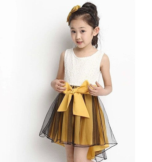 Girl Dress New Fashion Patchwork Mermaid Sleeveless Lace Kids Dresses For 4-15Y Children Girls Summer Clothes - CelebritystyleFashion.com.au online clothing shop australia