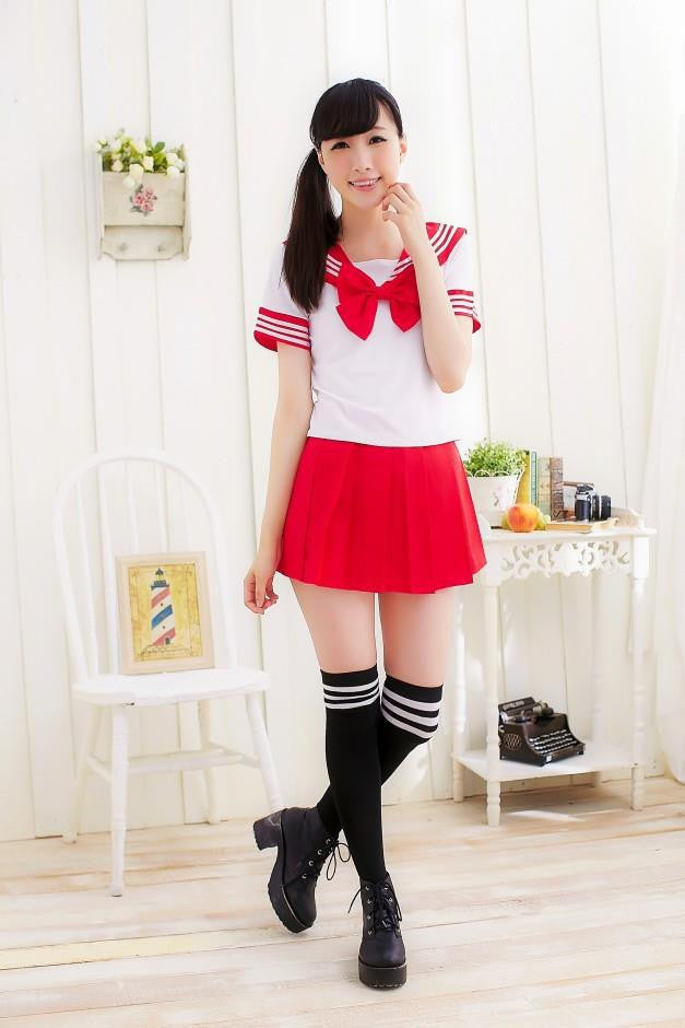 Sexy Women's Cosplay Japanese School Girl Students Sailor Uniform