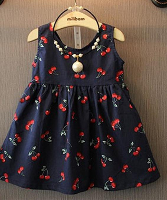2-11years Baby Girl Dress Clothes Floral Print Girls Dress Summer Costume Casual Clothes - CelebritystyleFashion.com.au online clothing shop australia