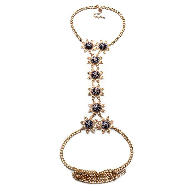 New ZA Long Body Chain DIY Handmade Luxury Blue Red Gem Fashion Crystal Necklace Pendant Set Statement Summer Vacation - CelebritystyleFashion.com.au online clothing shop australia