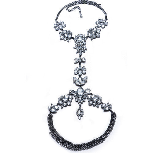 New ZA Long Body Chain DIY Handmade Luxury Blue Red Gem Fashion Crystal Necklace Pendant Set Statement Summer Vacation - CelebritystyleFashion.com.au online clothing shop australia