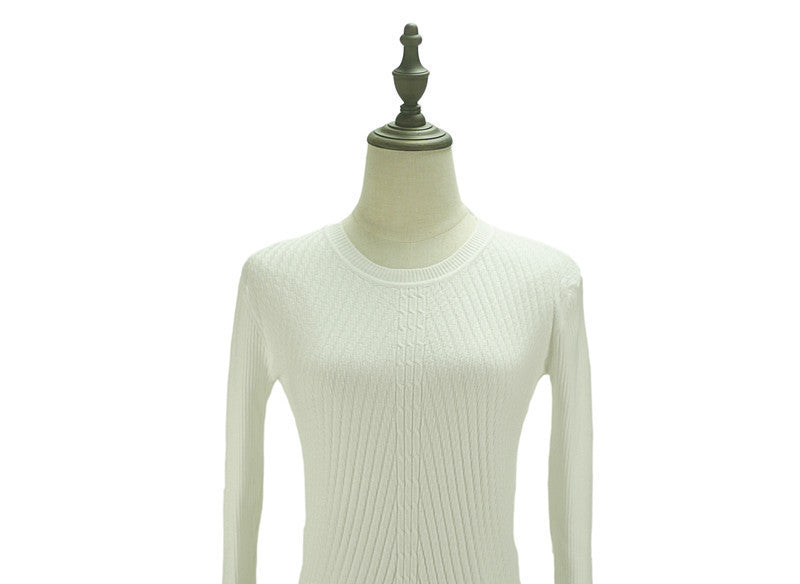 Colorful Apparel Womens Autumn Winter Cashmere Blended Sweater O-Neck Pullovers Long Sleeve Jumpers Women's Knitted Sweaters - CelebritystyleFashion.com.au online clothing shop australia