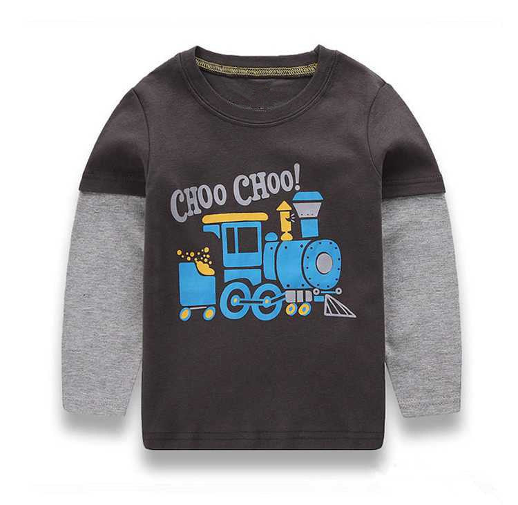 Clearance Boys T-shirt Kids Tees Baby Boy tshirts Children tees Long Sleeve 100% Cotton Cars Fireman Top Quality Free Shipping - CelebritystyleFashion.com.au online clothing shop australia