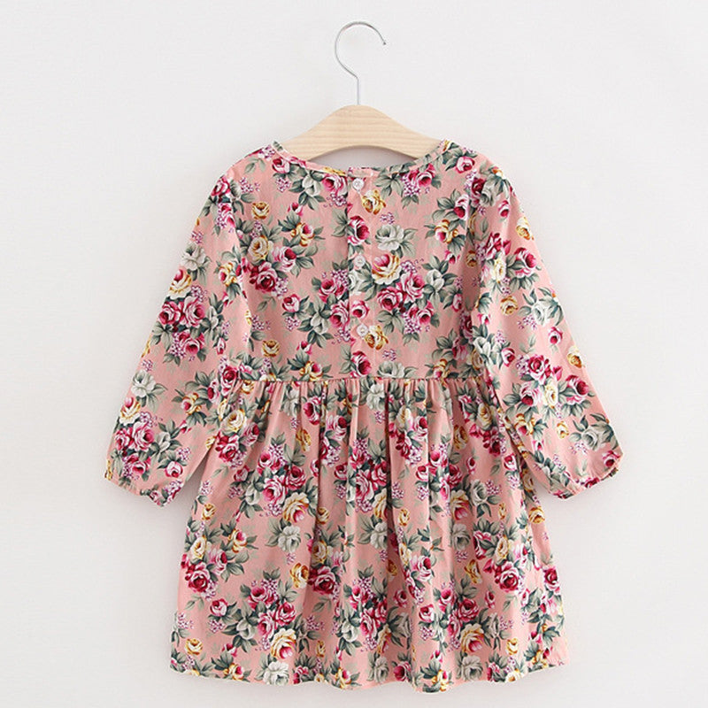 Autumn Long Sleeve Girl Dress Spring New Casual Style Baby Girl Dresses Girls Clothes Summer Dress for Kids Clothes 8 Colors - CelebritystyleFashion.com.au online clothing shop australia