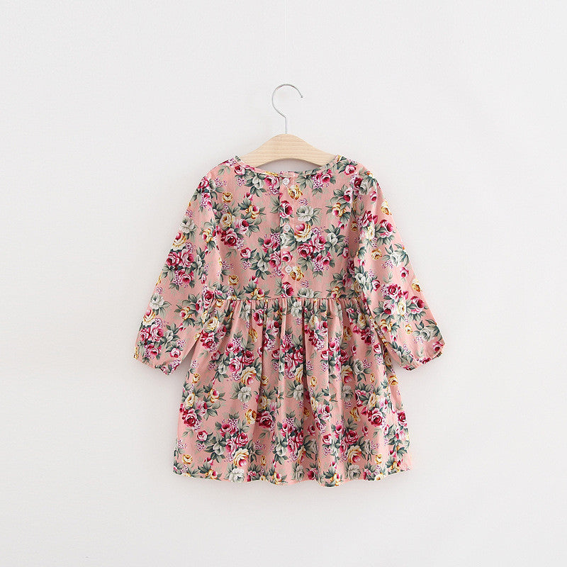 Autumn Long Sleeve Girl Dress Spring New Casual Style Baby Girl Dresses Girls Clothes Summer Dress for Kids Clothes 8 Colors - CelebritystyleFashion.com.au online clothing shop australia